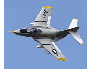 Freewing F9F-8 Cougar 80mm 12 Blade EDF Jet IR PNP Version With Stabilizer